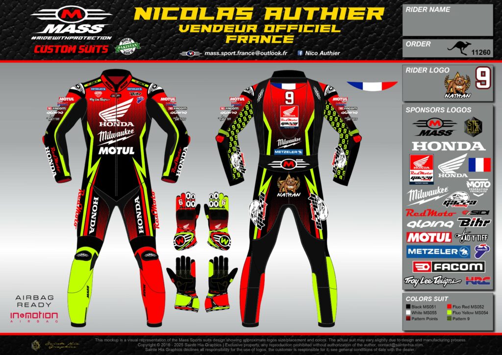 combinaison moto personnalisee version numero 1